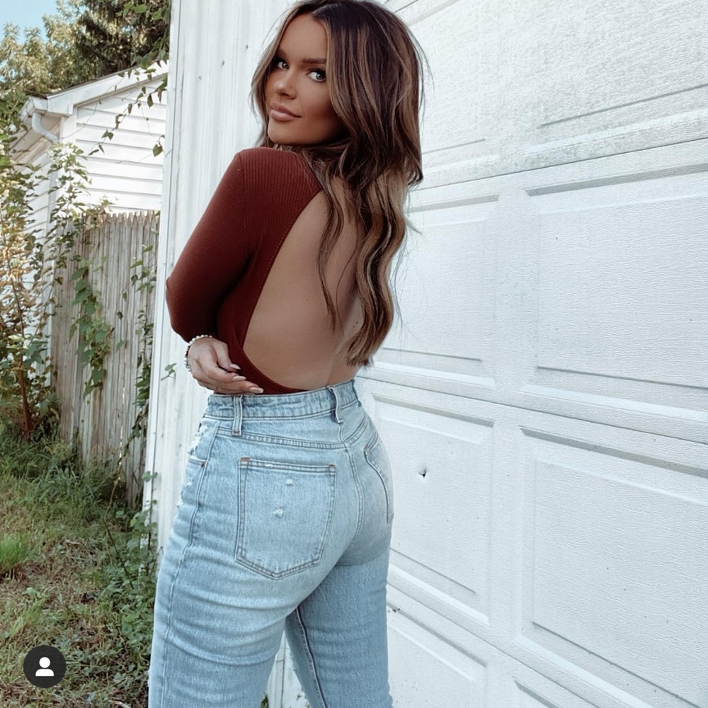 Forever 21 bodysuit burnt orange